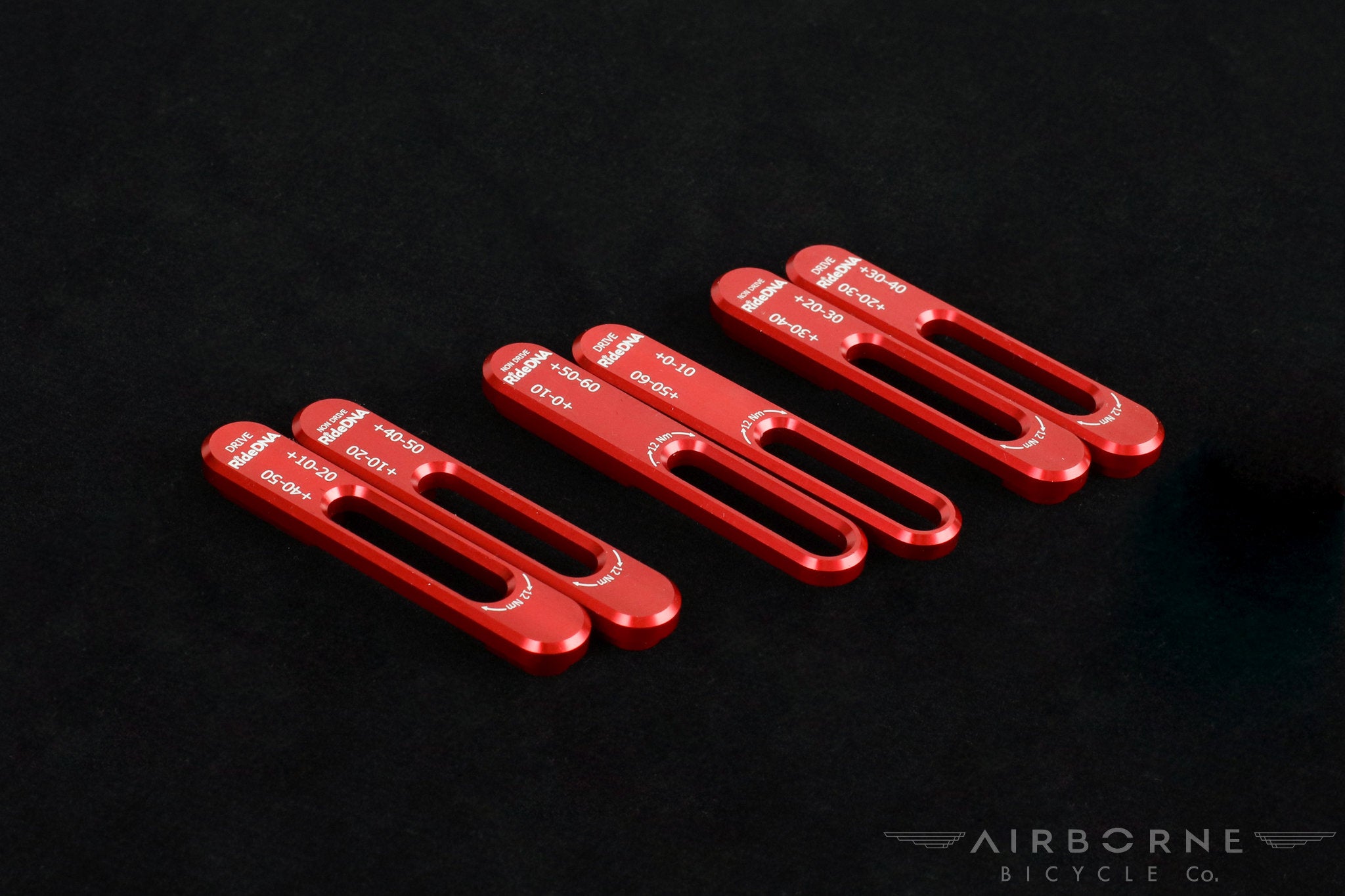 Ti-Hawk // 6061 Aluminum RideDNA Axle Index Spacers (Set) Red Anodized
